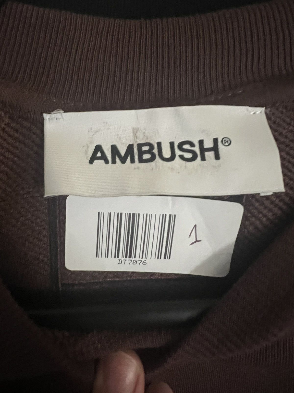 Ambush Design Brown crew neck sweatshirt Size US S / EU 44-46 / 1 - 7 Thumbnail