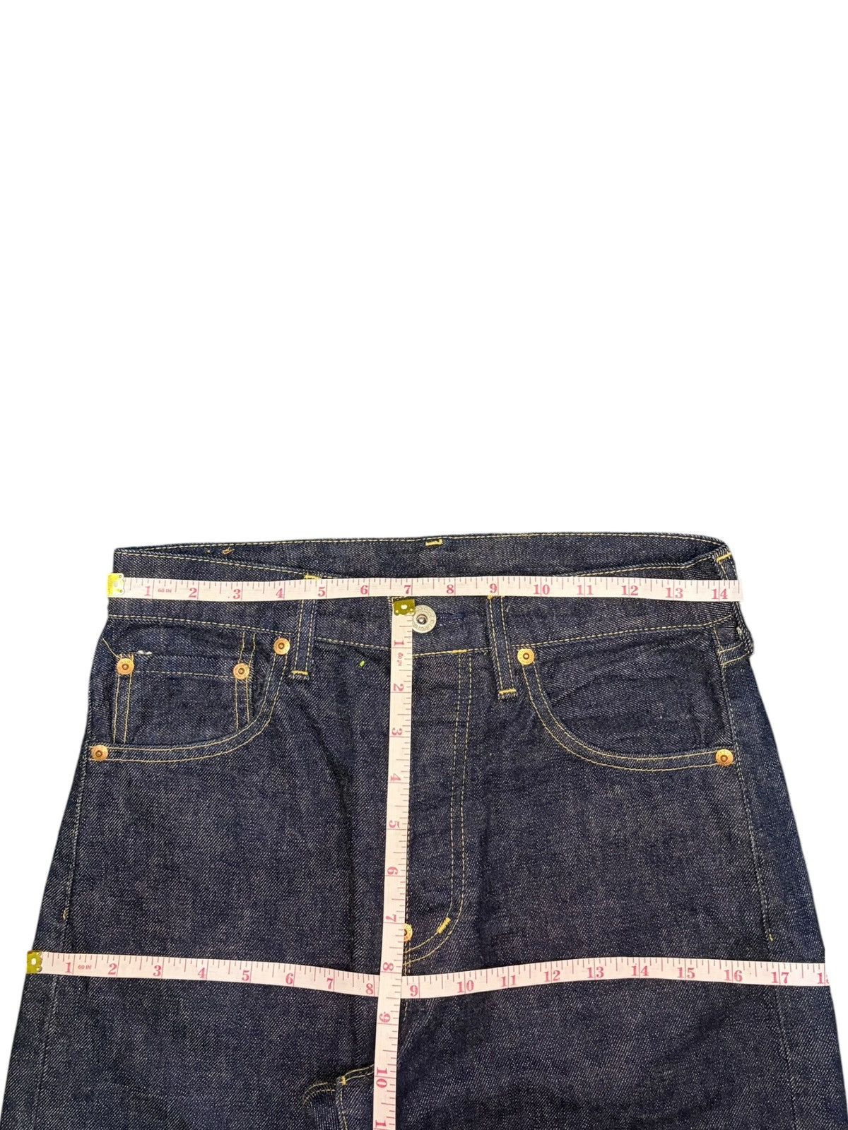 Levi's Vintage 90s Levis 702 Big E Selvedge Buckle Back Jean Shorts Size US 28 / EU 44 - 6 Thumbnail