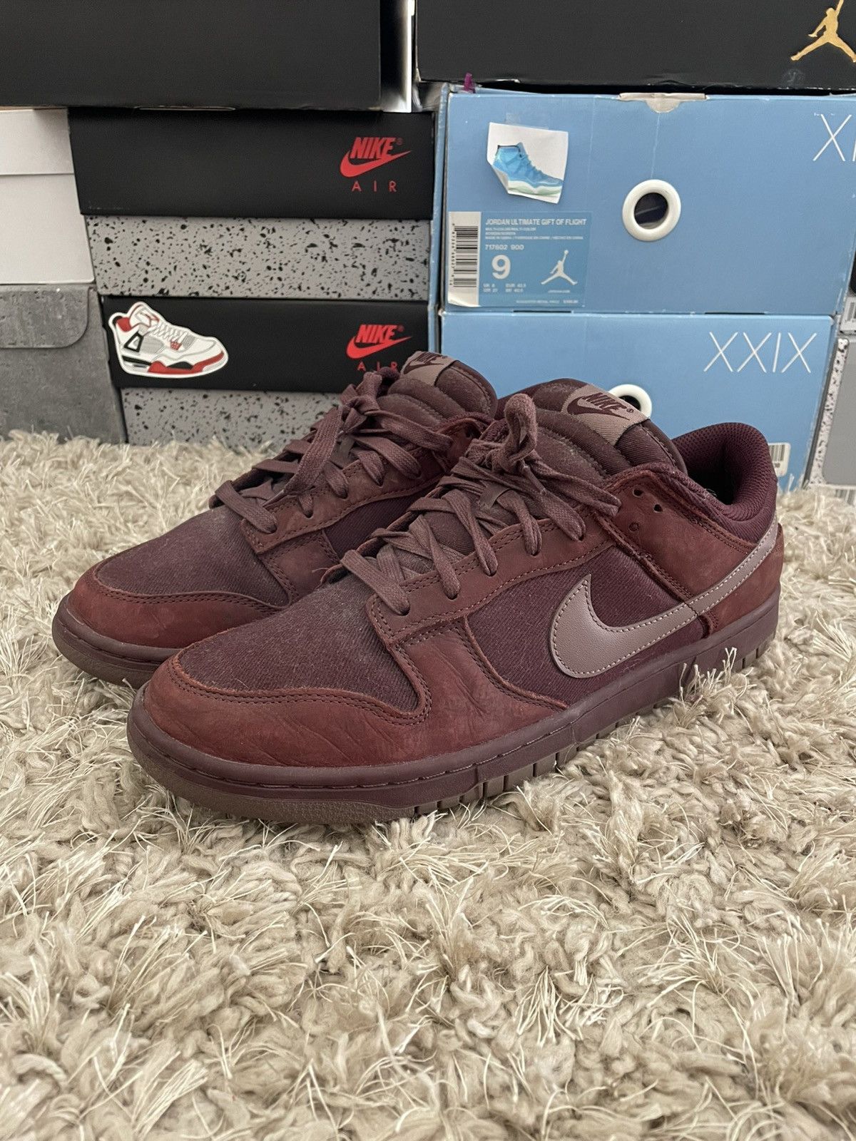 Nike Nike Dunk Low Premium Burgundy Crush Size US 11.5 / EU 44-45 - 1 Thumbnail