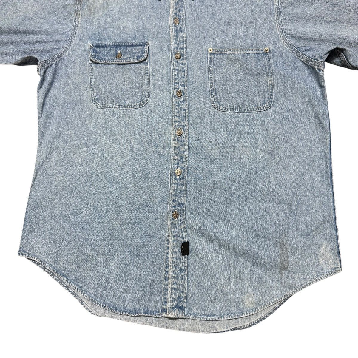 RRL Ralph Lauren Vintage RRL Ralph Lauren Denim Shirt Oversized Faded Size US L / EU 52-54 / 3 - 9 Thumbnail