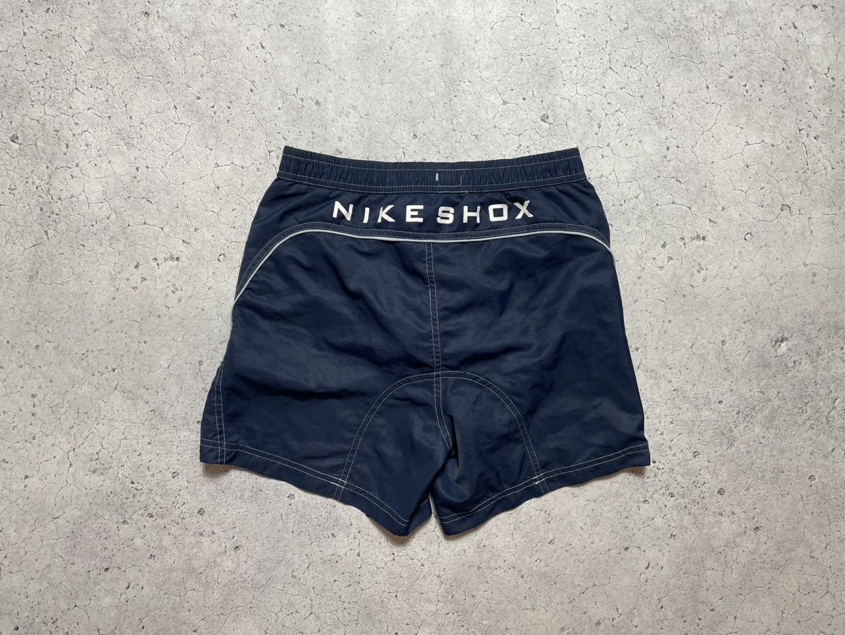 Nike Vintage Nylon Nike Shox Big Logo Swoosh Drill Shorts Y2K Size US 32 / EU 48 - 1 Thumbnail