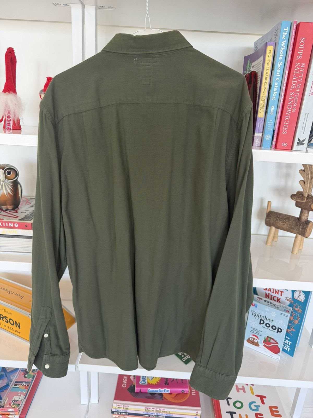 Hiroshi Kato Hiroshi Kato - The Ripper Shirt XL Olive Green Made in USA Size US XL / EU 56 / 4 - 2 Thumbnail