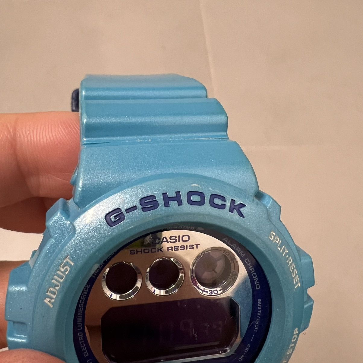 G Shock Rare Casio G Shock DW-6900CB Blue Digital Watch 200M Teal Size ONE SIZE - 4 Thumbnail
