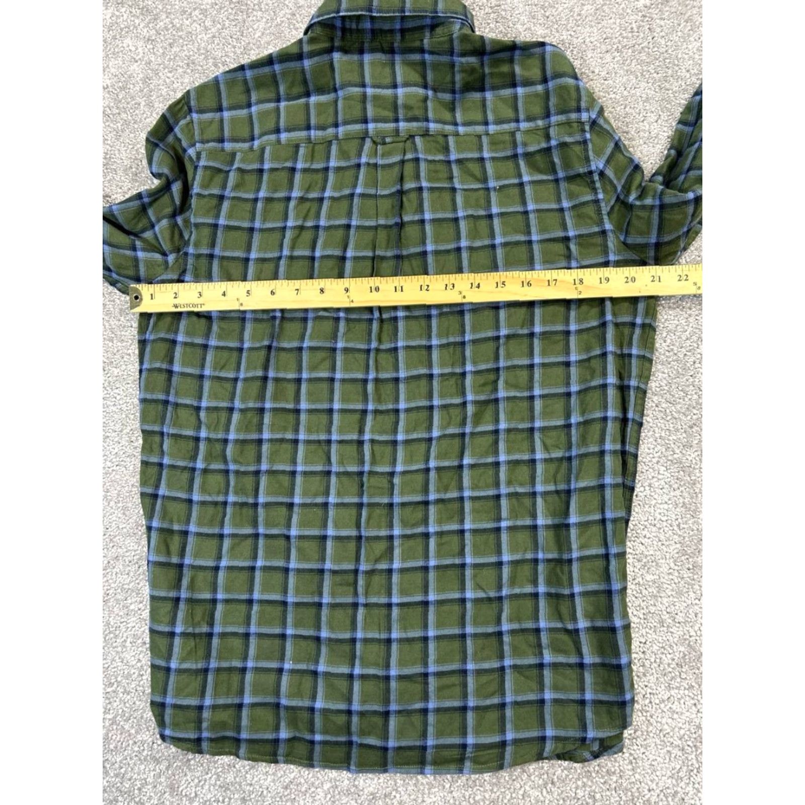 Vintage VINTAGE Galeries Lafayette Women's Cotton Plaid Button-Up Shirt L Green Casual Spring Summer Women's Size L / US 10 / IT 46 - 4 Thumbnail