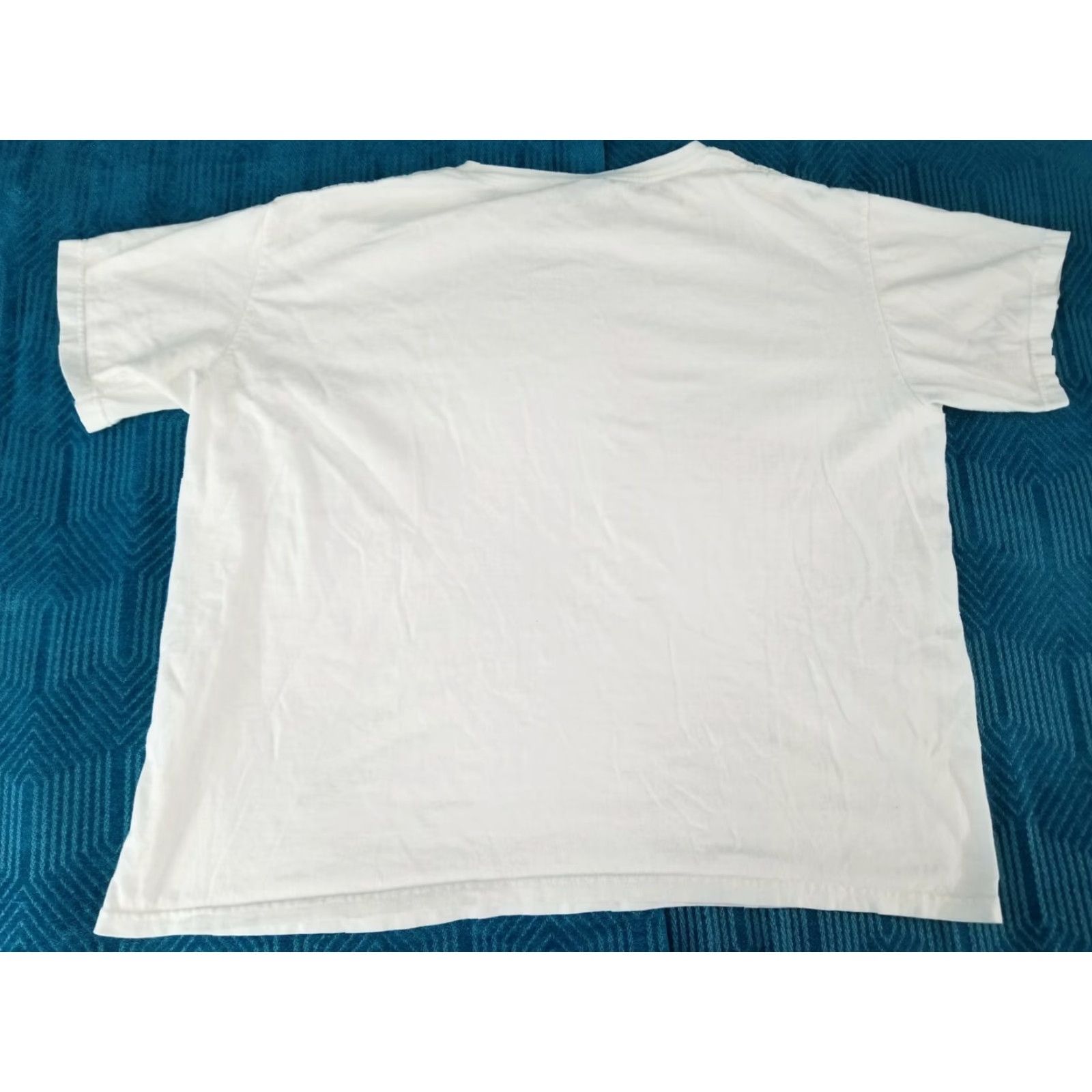 Nike VINTAGE Nike Womens XL T Shirt Spell Out Gray Tag Nike Shirt Womens XL Gray Tag Casual Cotton Logo White Cap Sleeve Round Neck US Theme 80s? Size XL / US 12-14 / IT 48-50 - 2 Thumbnail