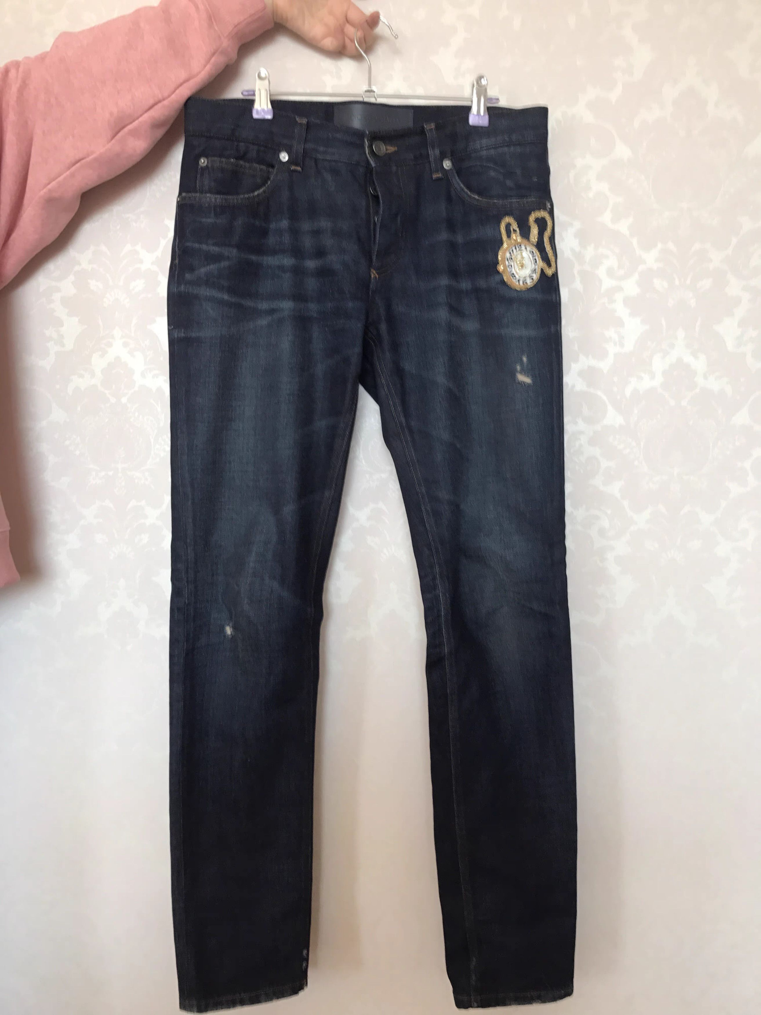 Dolce & Gabbana Dolce&Gabbana Embroidered Jeans K17 Size US 32 / EU 48 - 1 Thumbnail