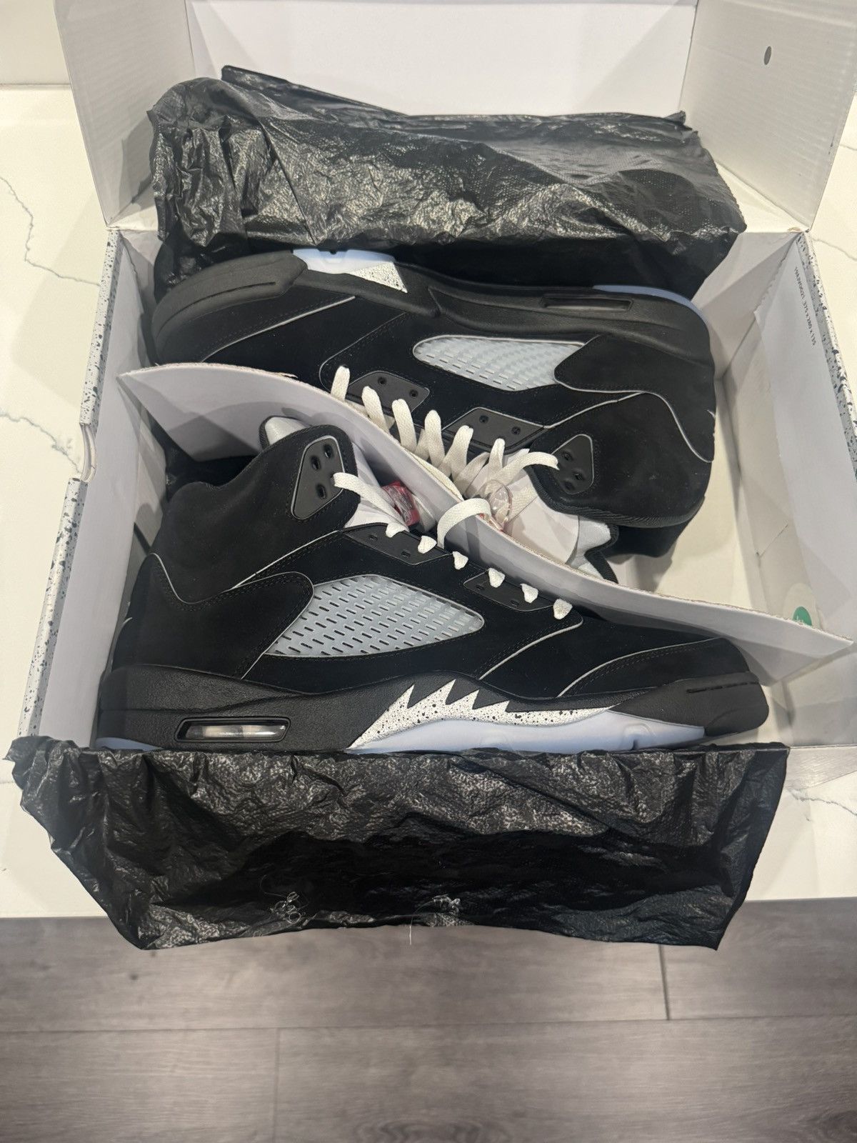 Jordan Brand Jordan 5 Retro OG Black Metallic Reimagined Size US 14 / EU 47 - 7 Thumbnail