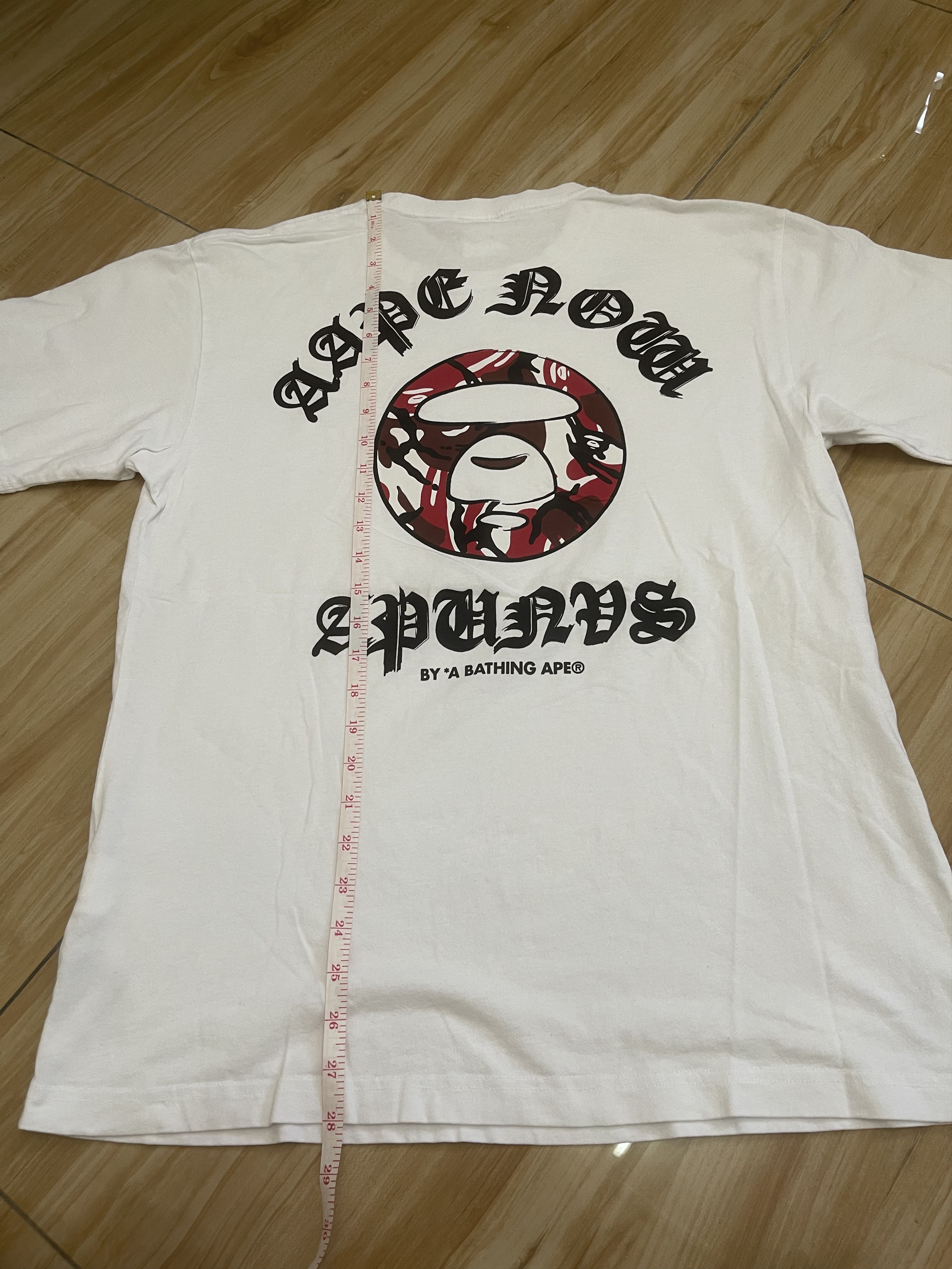 Aape Bathing ape white tee Size US L / EU 52-54 / 3 - 8 Thumbnail