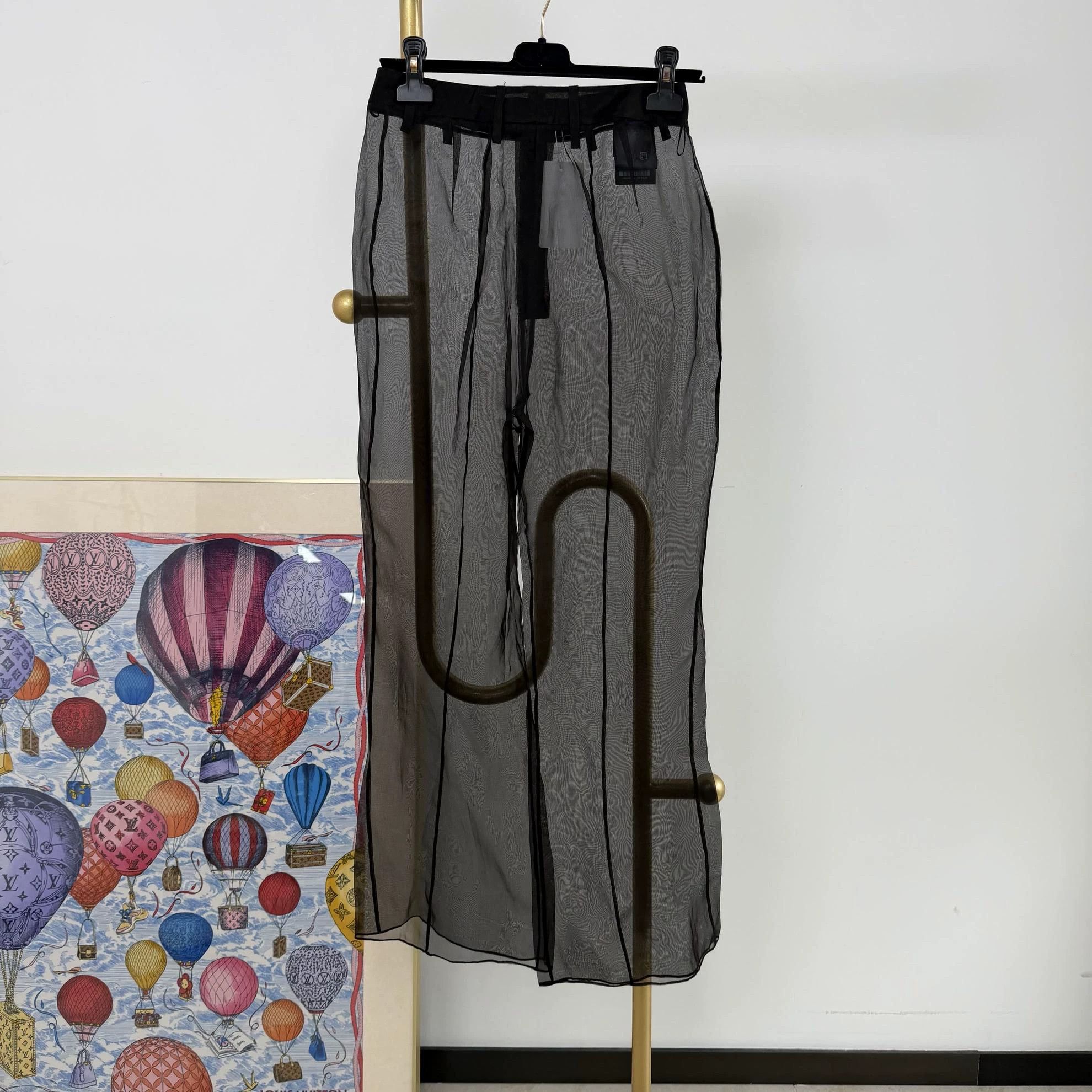 Prada Prada Women's Black Sheer Trousers Size 27" / US 4 / IT 40 - 2 Thumbnail