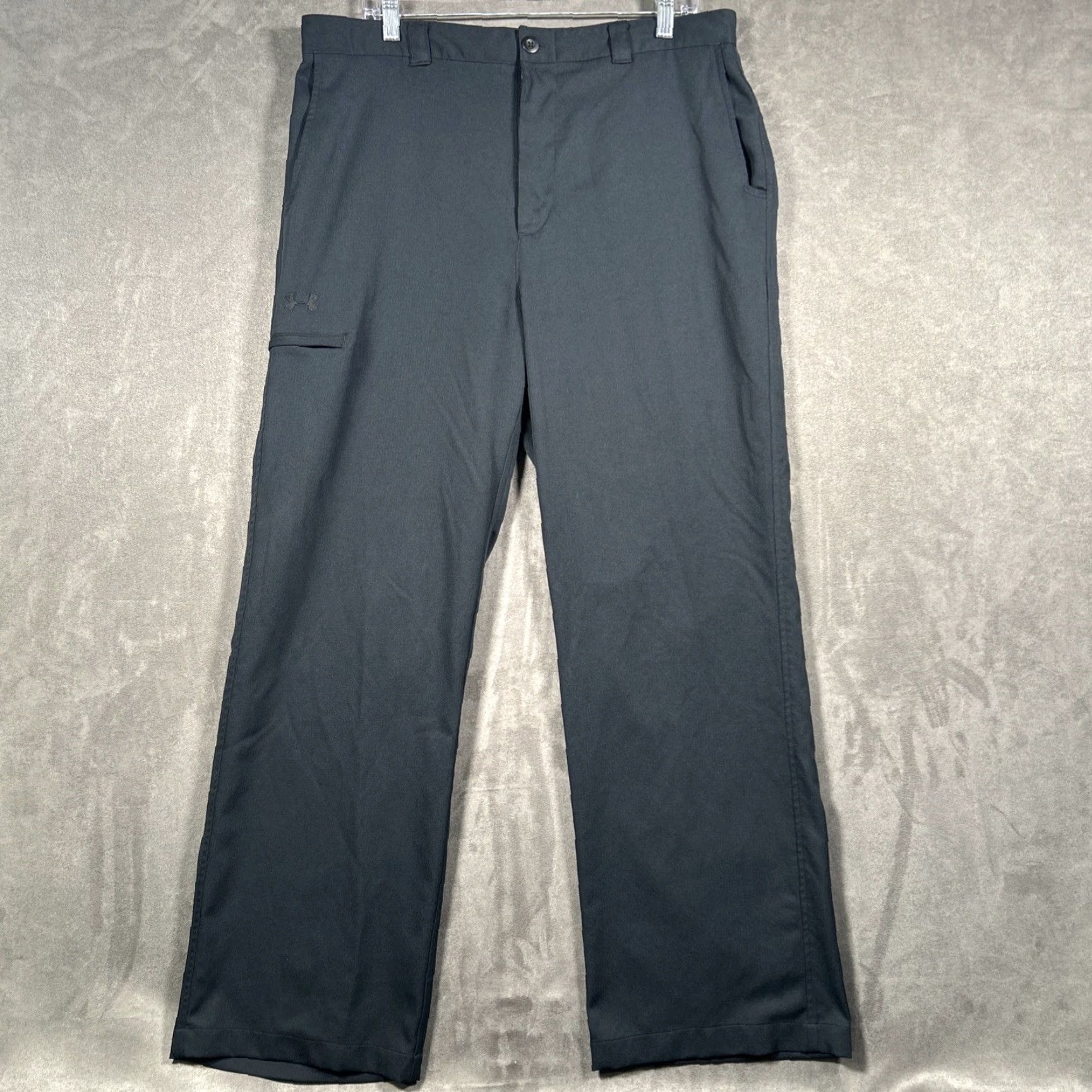 Under Armour Under Armour Performance Mens Pants 36X30 Black Stretch Zip Side Cargo Pocket Size US 36 / EU 52 - 2 Thumbnail