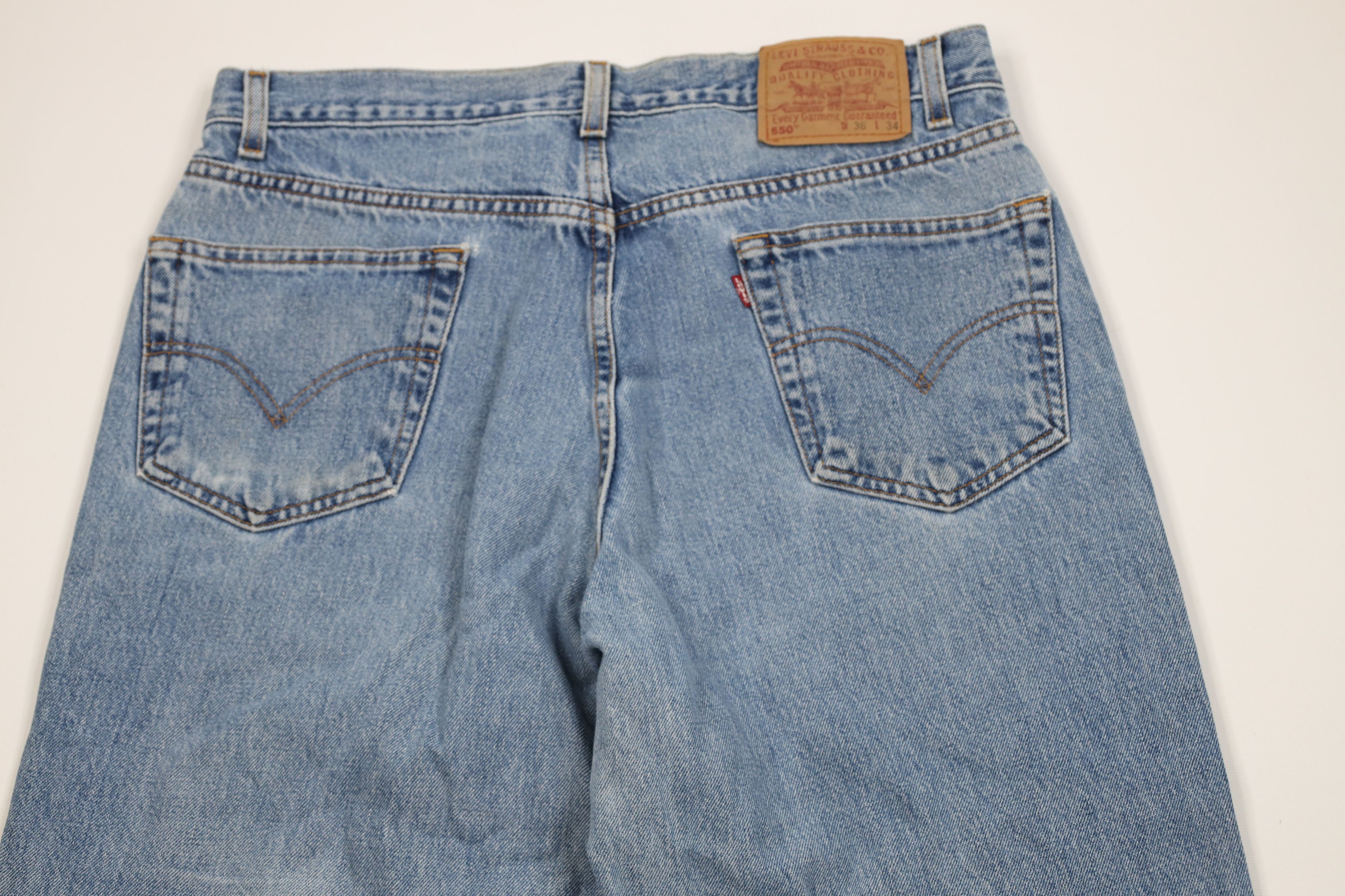 Levi's Vintage Y2K 2000 Levis 550 Relaxed Fit Denim Jeans Blue Size US 36 / EU 52 - 11 Thumbnail