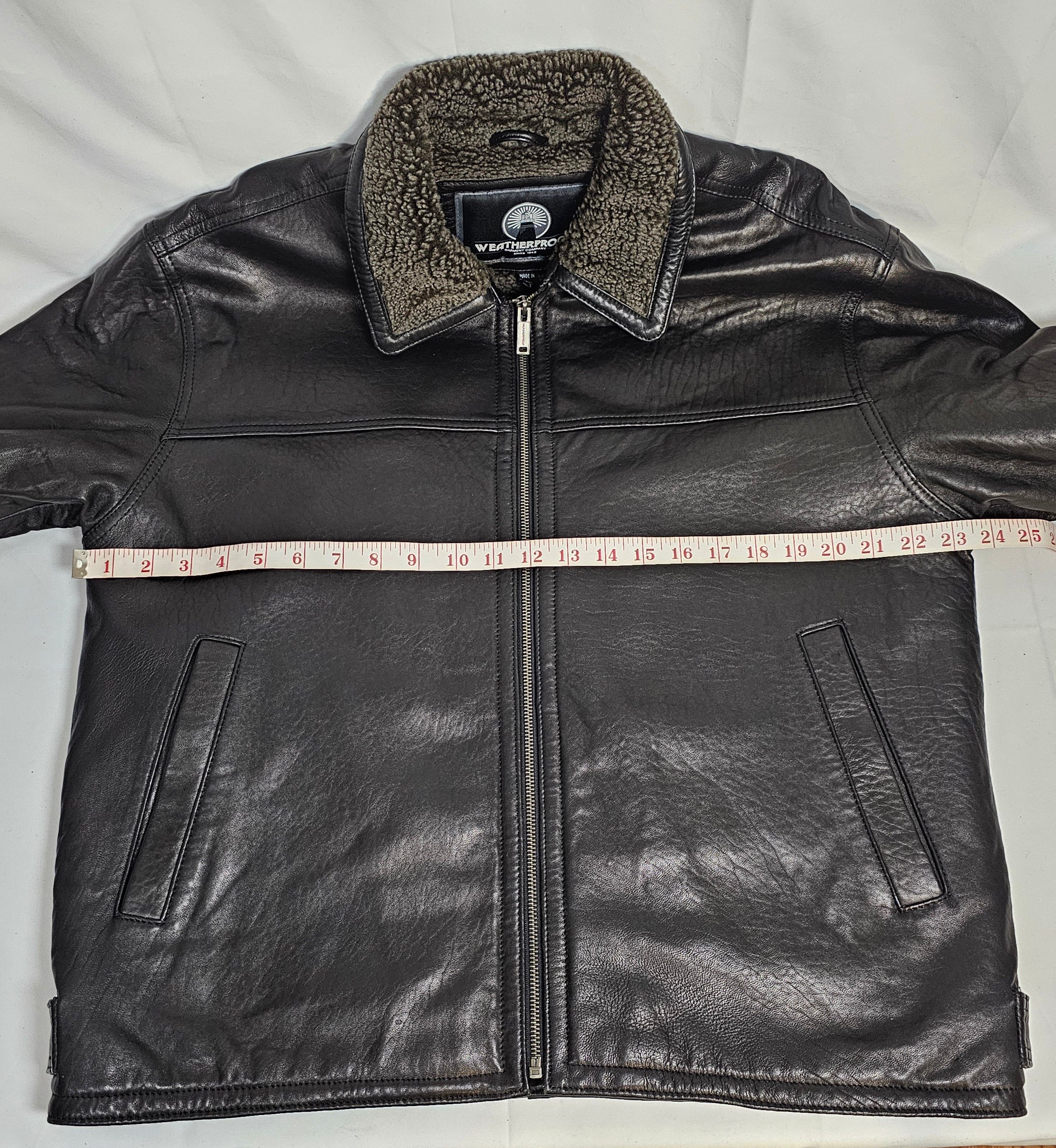 Weatherproof Weatherproof Leather Jacket, Fully Lined Men's Small EUC Size US S / EU 44-46 / 1 - 11 Thumbnail