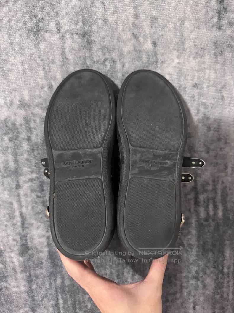 Saint Laurent Paris Saint Laurent Paris Black Samurai Studs and Strap High-Top Size US 7 / EU 40 - 6 Thumbnail
