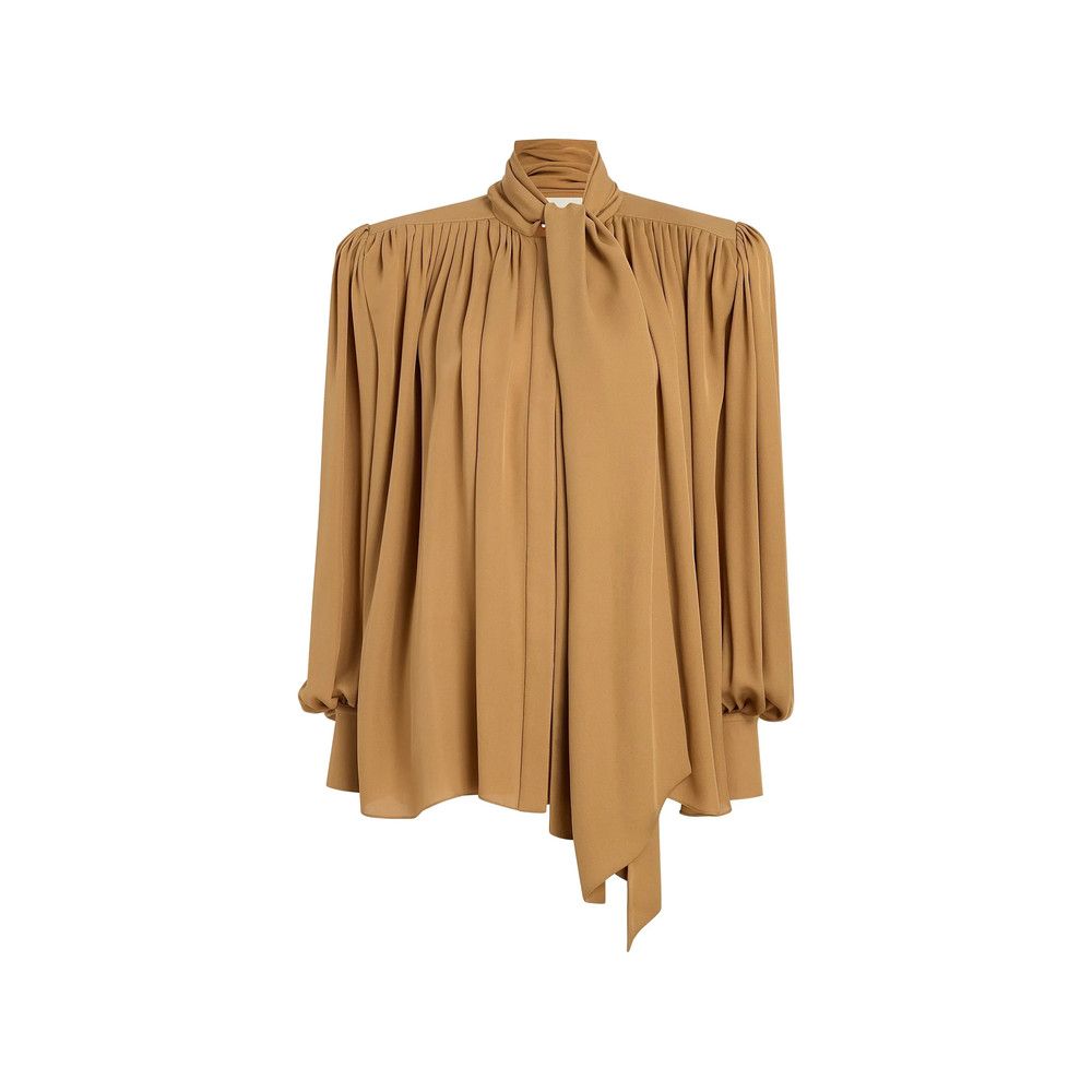 KHAITE Khaite BROWN Tops - Blouses Size M / US 6-8 / IT 42-44 - 1 Thumbnail