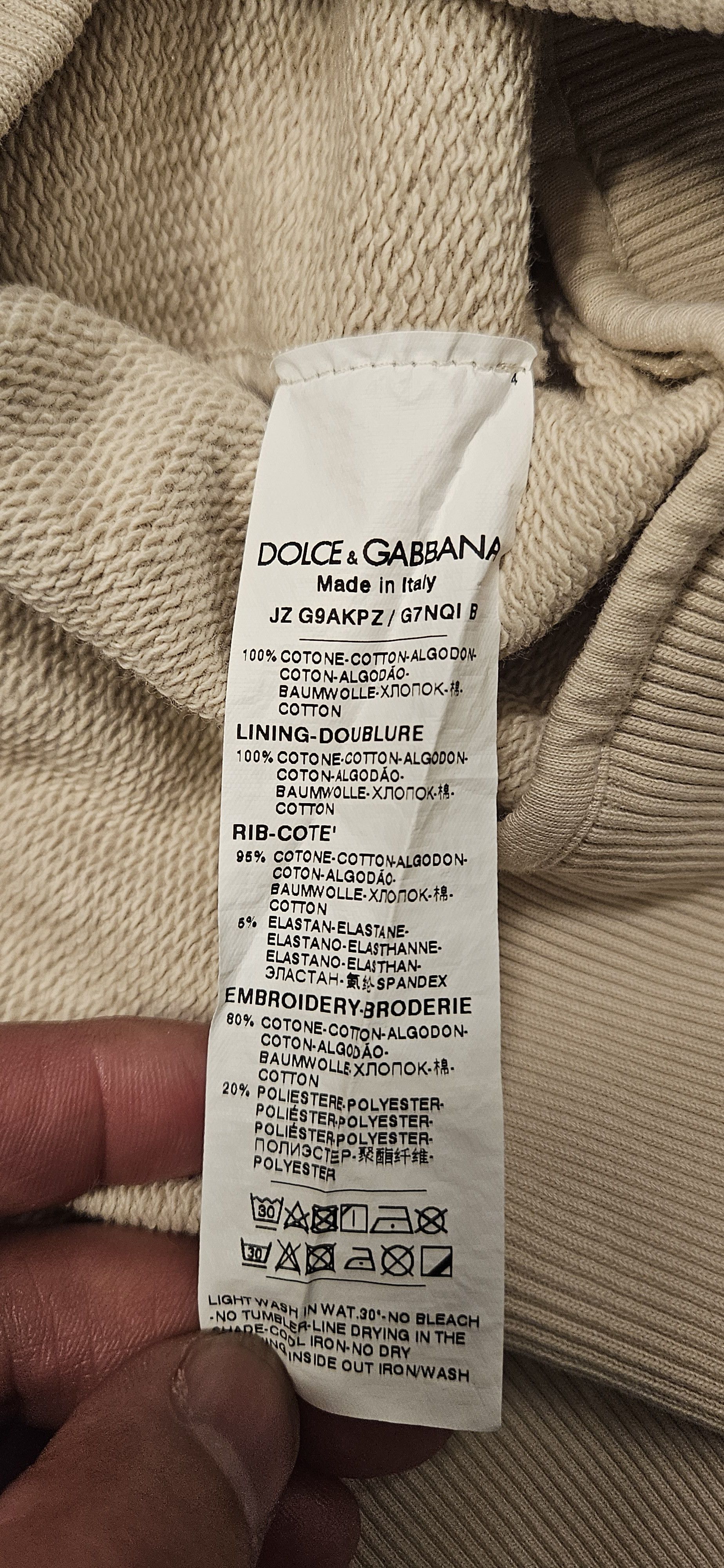 Dolce & Gabbana Logo Cotton Hoodie Size US M / EU 48-50 / 2 - 3 Thumbnail