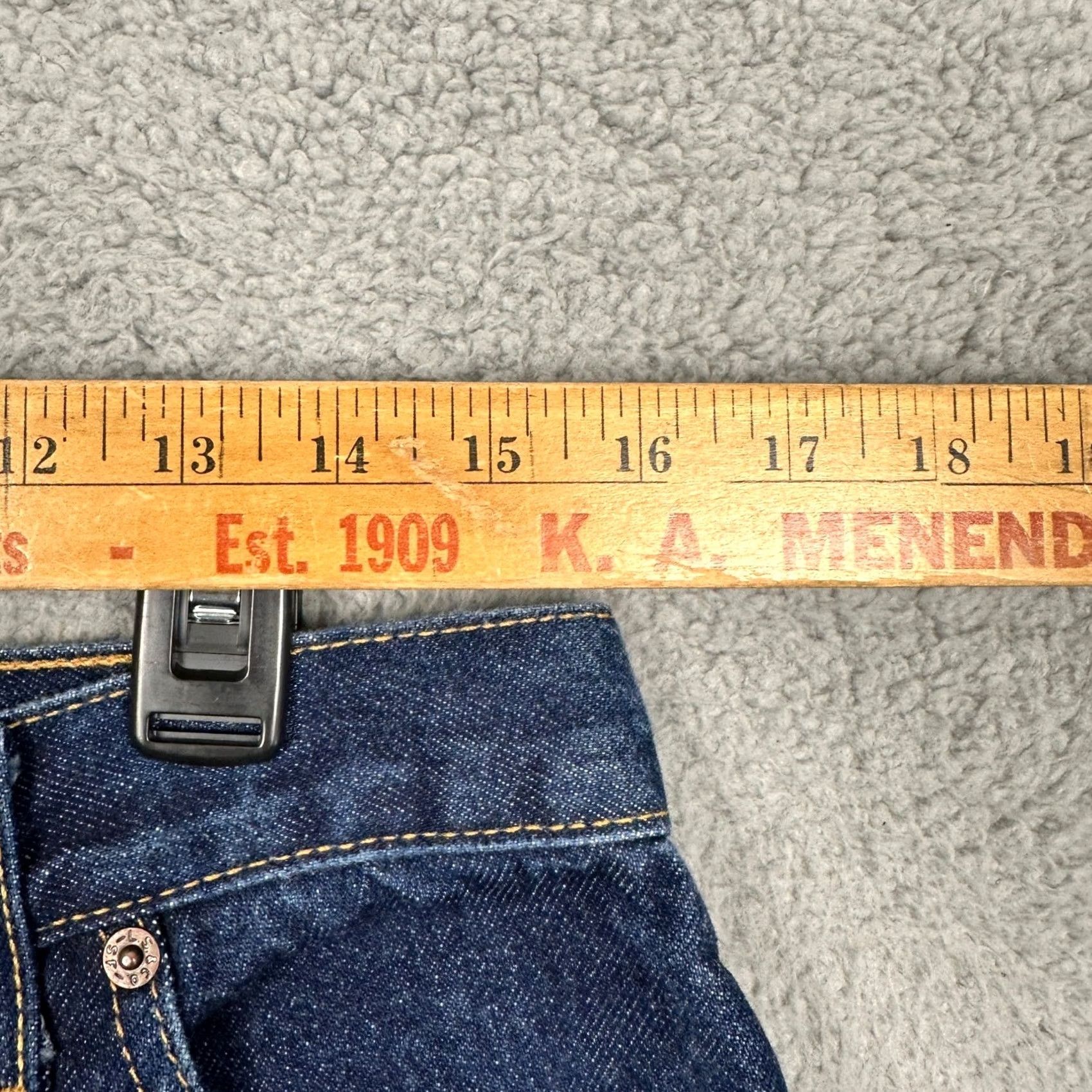 Levi's VINTAGE Levi's 550 Jeans Womens 16 Dark Indigo Denim Relaxed Tapered Leg High Rise Made in USA Jeans Size 38" / US 16 / IT 52 - 5 Thumbnail
