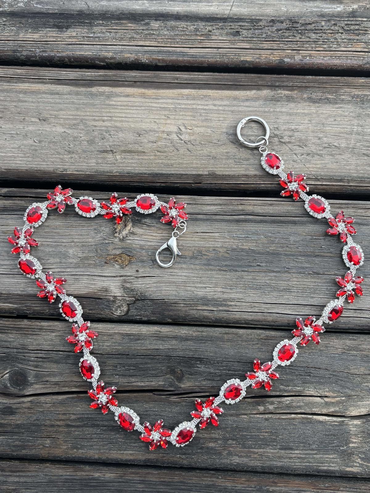 Jewelry Ruby Crystal Wallet Chain Size ONE SIZE - 2 Thumbnail