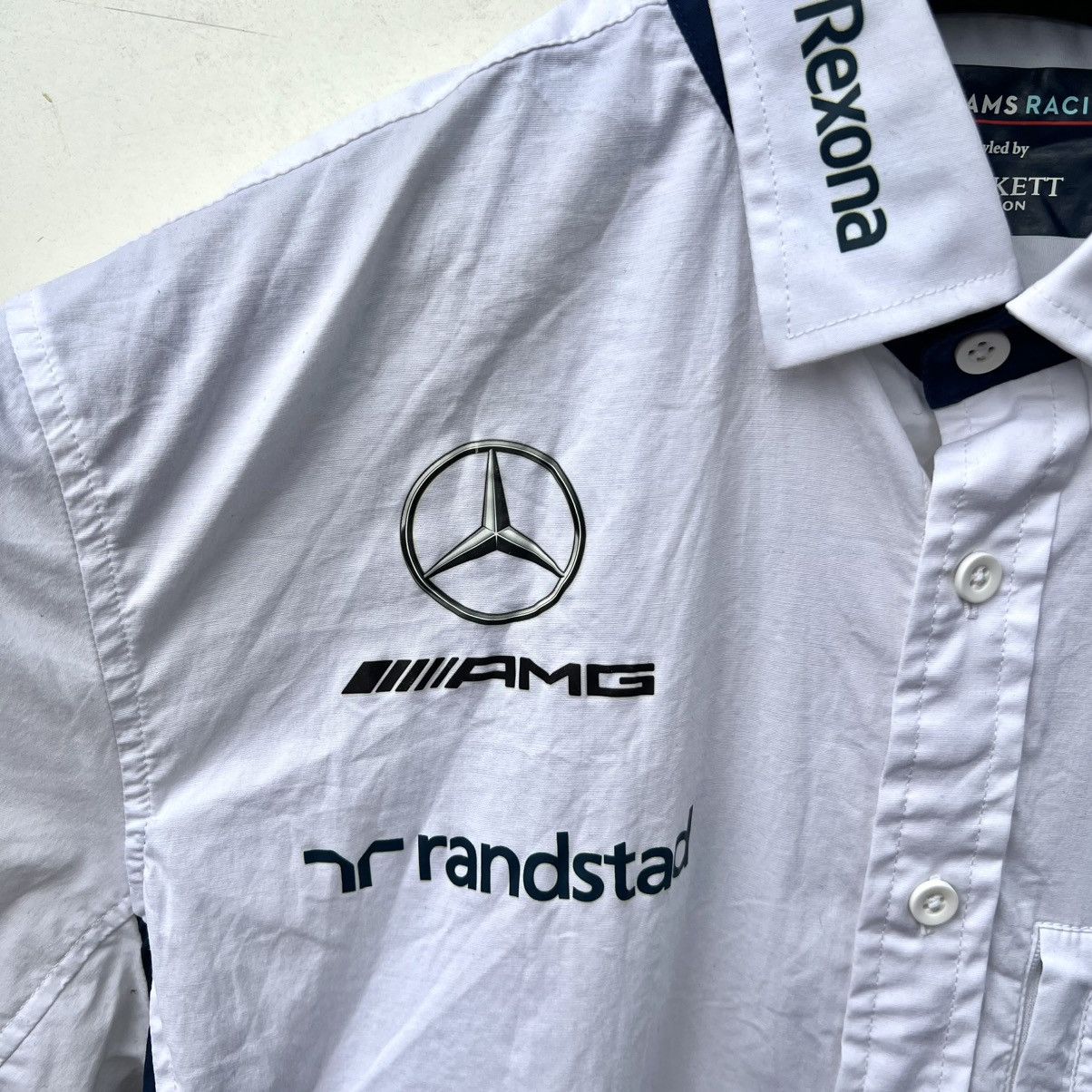 Hackett Vintage Mercedes Benz Williams Martini Racing Shirt Size US M / EU 48-50 / 2 - 2 Thumbnail