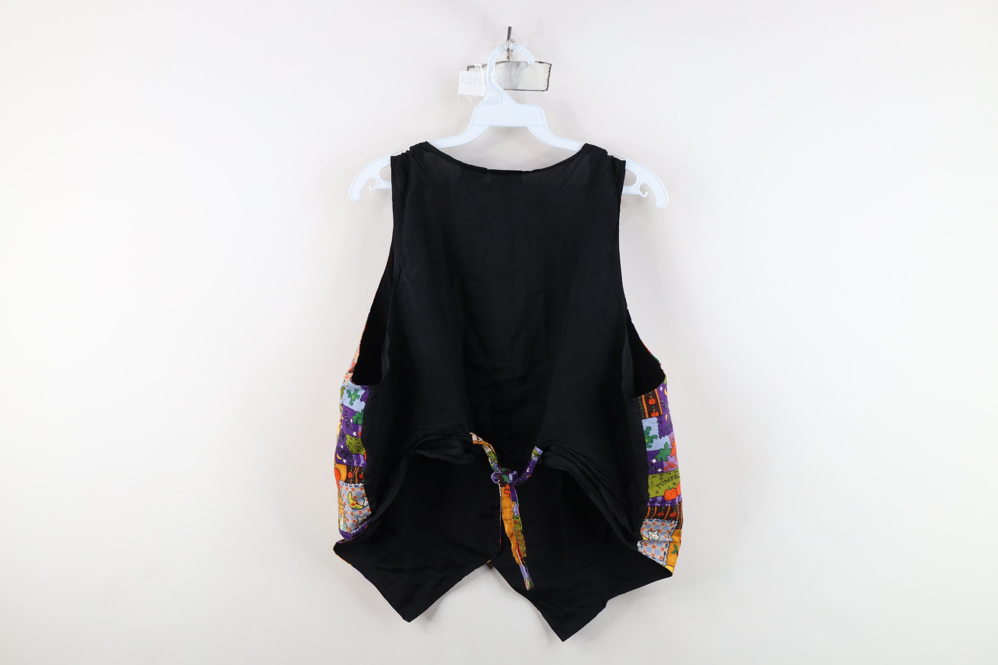 Vintage Vintage 90s Streetwear Fall Tie Back Button Vest Jacket Size XL / US 12-14 / IT 48-50 - 8 Thumbnail