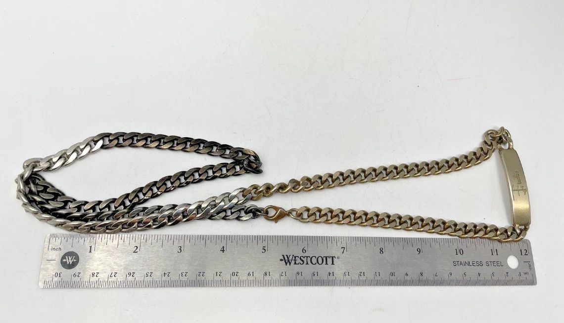 Emilio Pucci EMILIO PUCCI Tri-Color Chain Cuban Link Necklace RARE Size ONE SIZE - 4 Thumbnail