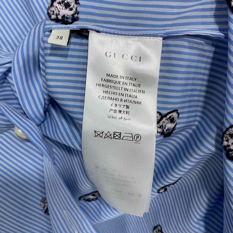Gucci Blue Pearl Button Bow Dress-2505 Size M / US 6-8 / IT 42-44 - 5 Thumbnail
