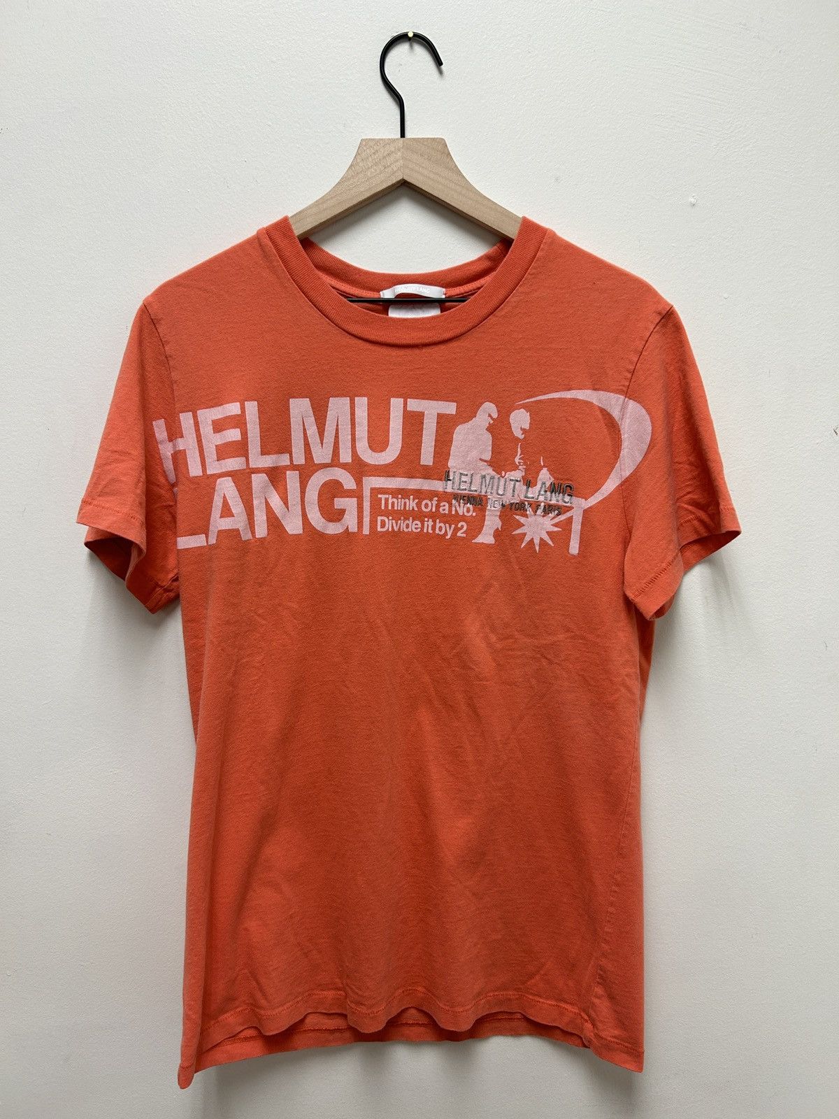Helmut Lang Spray Painted Logo Tee Size US M / EU 48-50 / 2 - 1 Thumbnail