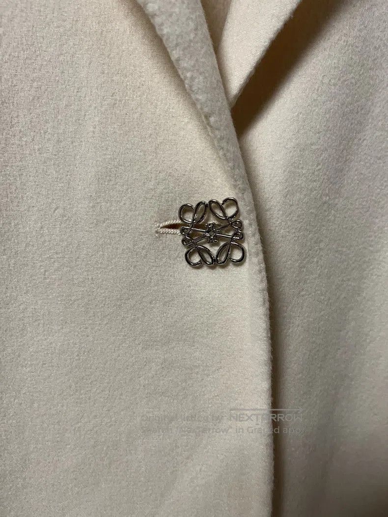 Loewe Loewe Beige Cashmere and Wool Coat, 90% Wool 10% Cashmere Size XS / US 0-2 / IT 36-38 - 5 Thumbnail