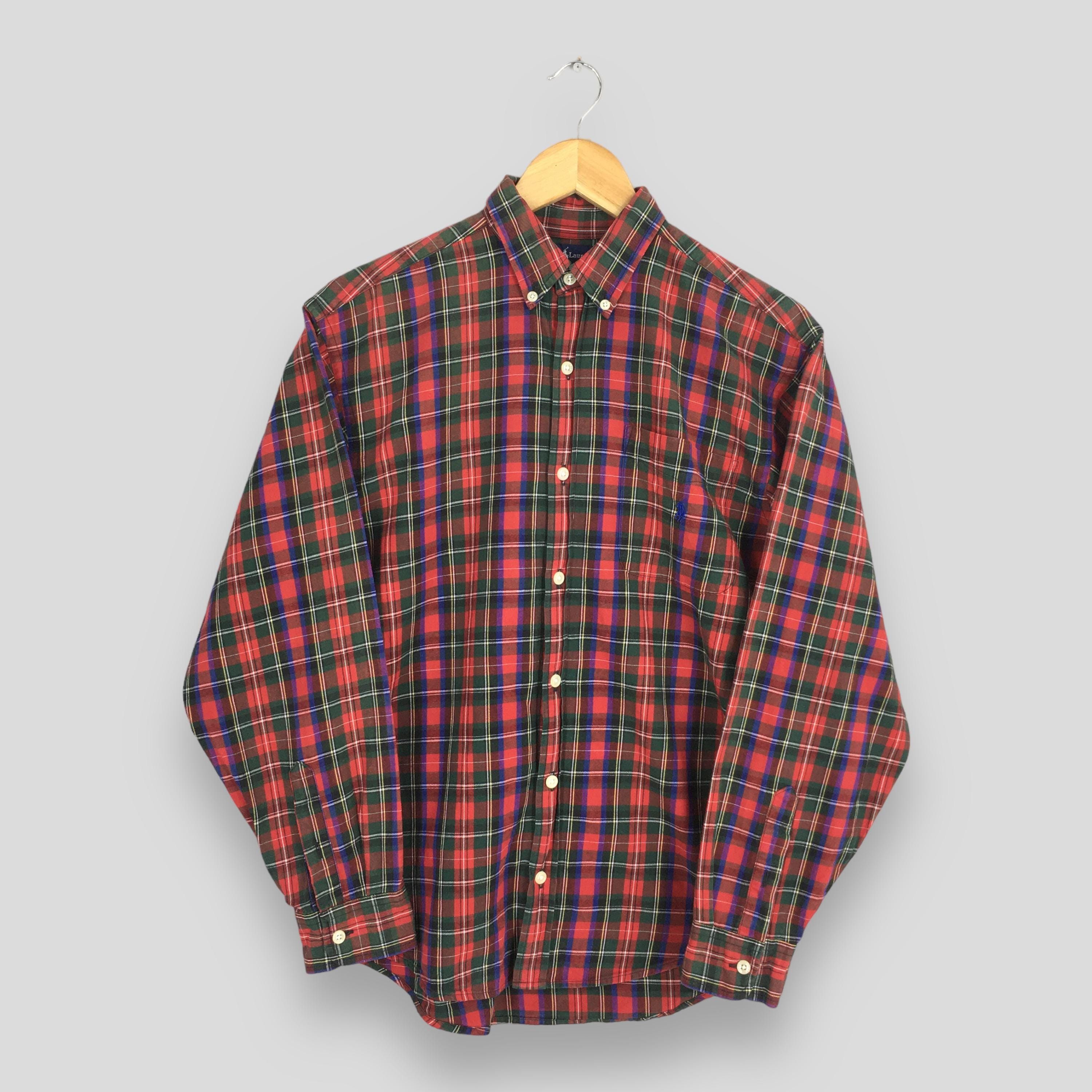 Polo Ralph Lauren Vintage Polo Ralph Lauren Checkered Flannel Red Shirt Large Size US L / EU 52-54 / 3 - 1 Thumbnail