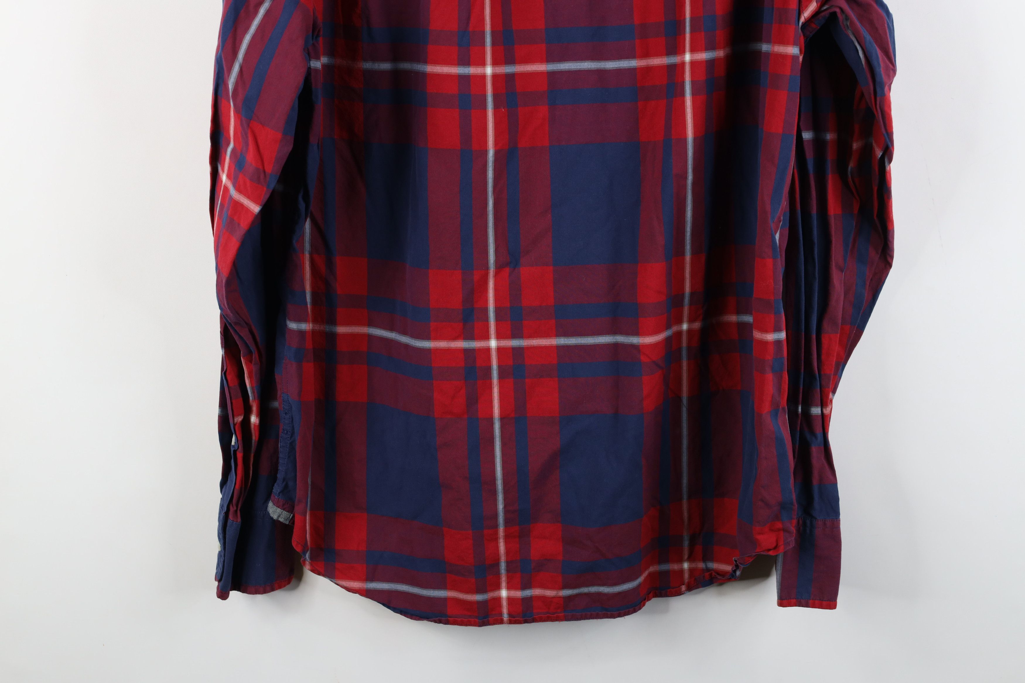 J.Crew J Crew Tartan Plaid Collared Button Down Shirt Red Cotton Size US M / EU 48-50 / 2 - 13 Thumbnail