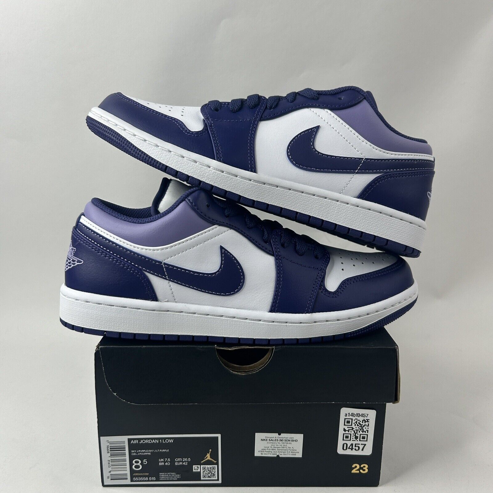 Nike Nike Shoes Air Jordan 1 Retro Low “Sky J Purple” 2024 Size US 8.5 / EU 41-42 - 1 Thumbnail