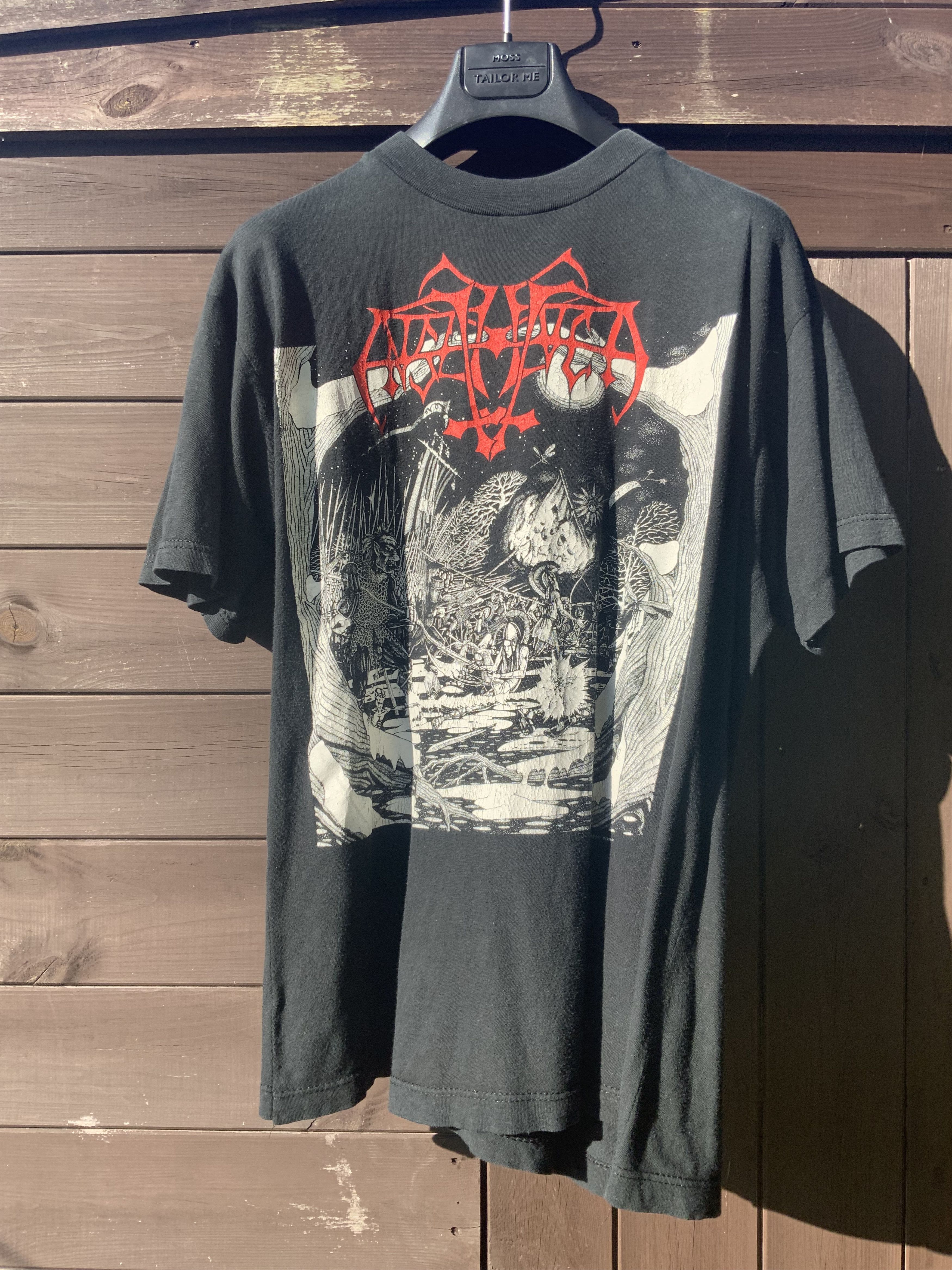 Vintage Very Rare Original 1993 Enslaved Hordanes Land shirt Size US XL / EU 56 / 4 - 9 Thumbnail