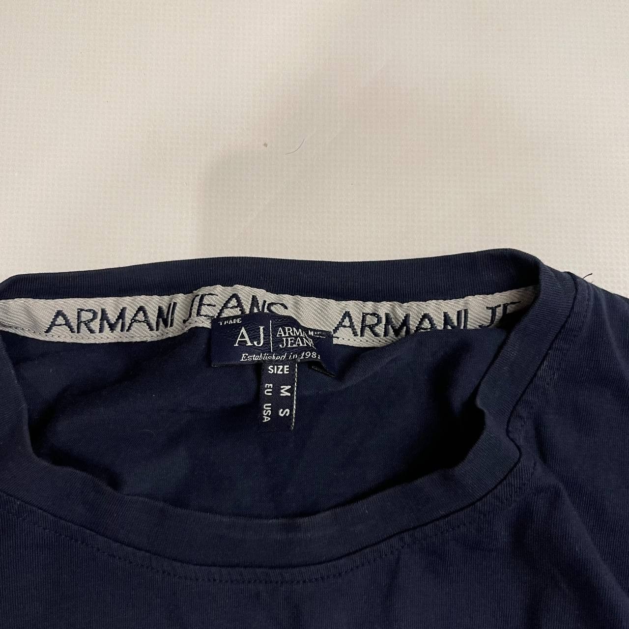 Emporio Armani Emporio Armani T Shirt Big Logo Size S Navy BLue Size US S / EU 44-46 / 1 - 5 Thumbnail
