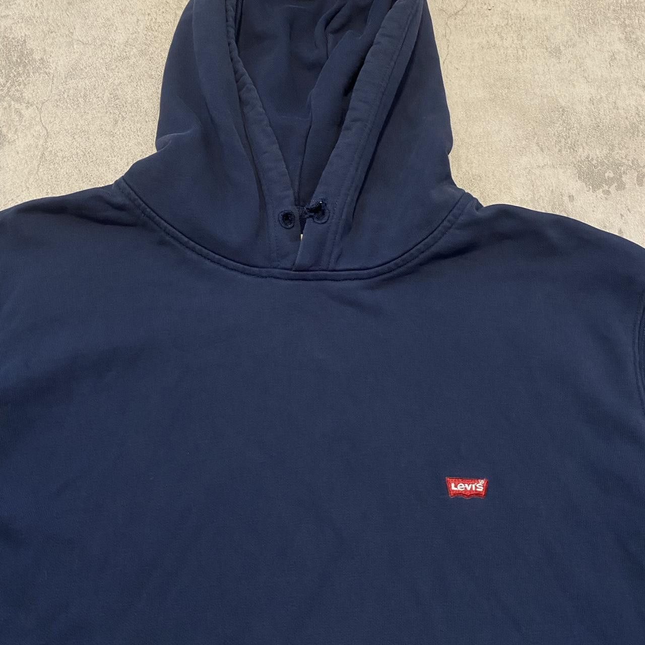 Levi's Navy blue Levi's hoodie vintage y2k small Boxy rap hip hop Size US XL / EU 56 / 4 - 3 Thumbnail
