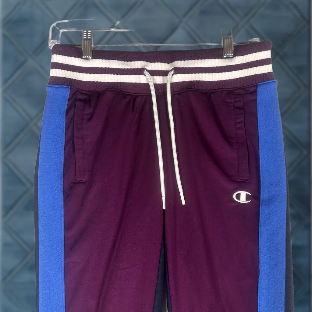 Champion Champion Sweatpants Womens Small Purple Ankle Zip Drawstring Pockets Tapered Inseam 25.5in Athletic Activewear Size 28" / US 6 / IT 42 - 1 Thumbnail
