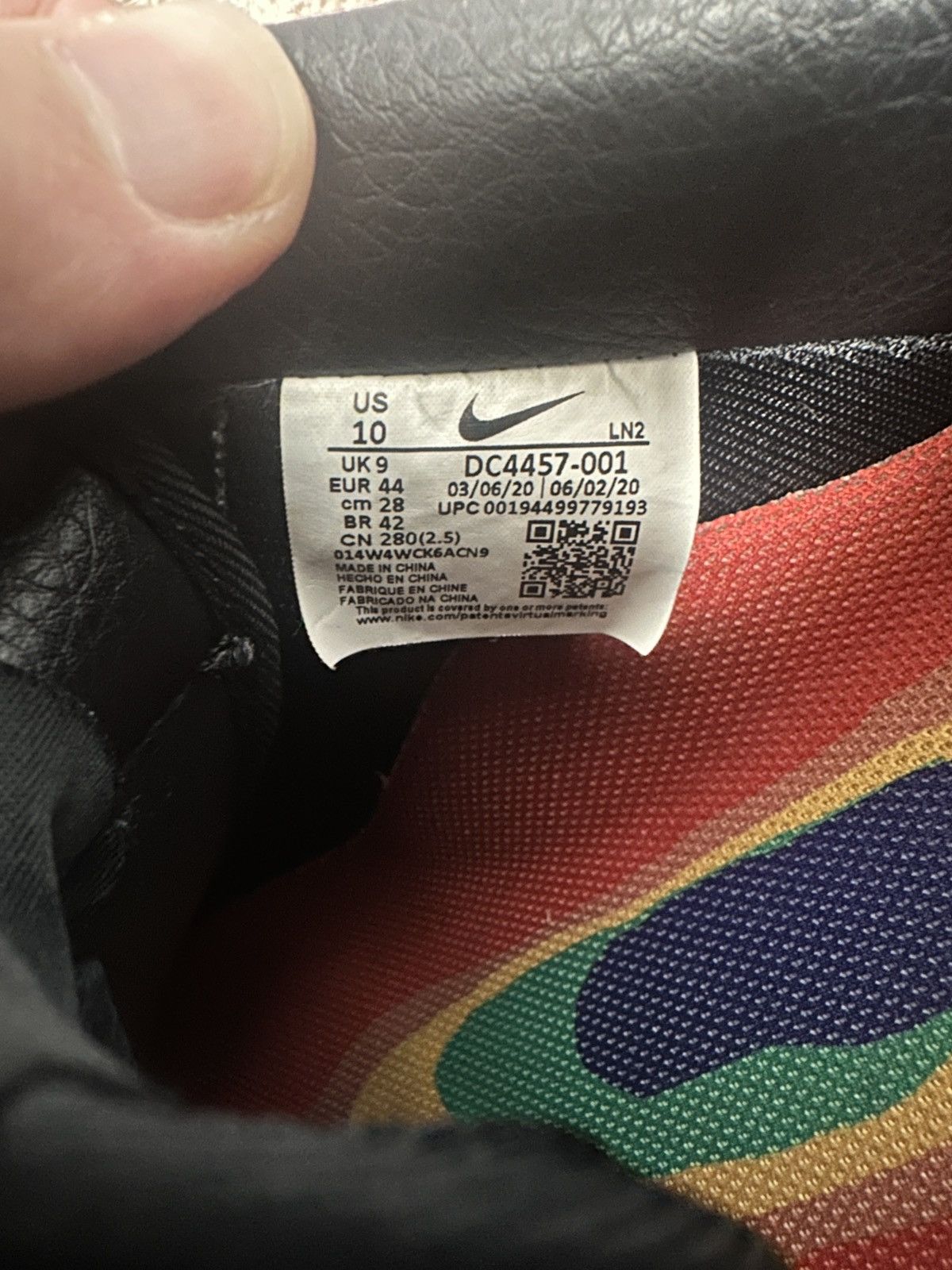 Cactus Plant Flea Market × Nike CPFM Air Force 1 Black 2020 Size 10 Size US 10 / EU 43 - 6 Thumbnail