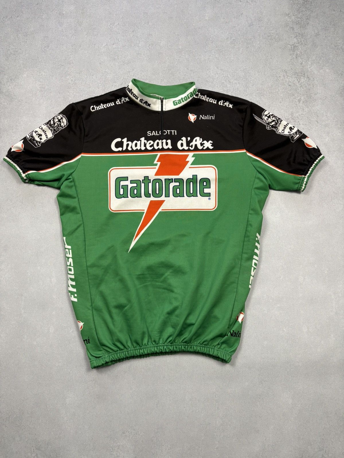 Vintage Vintage 80s Chateau D’ax Cycling Jersey Moser Gatorade Size US XL / EU 56 / 4 - 1 Thumbnail