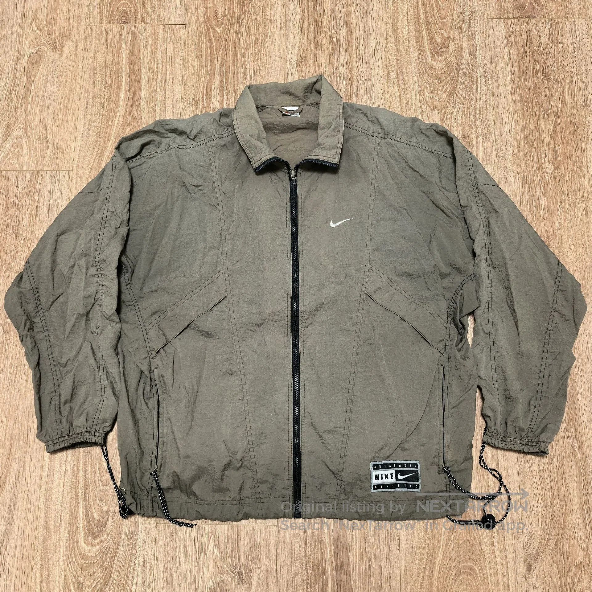 Vintage 90s Vintage Nike Metallic Nylon Jacket. Size US L / EU 52-54 / 3 - 2 Thumbnail