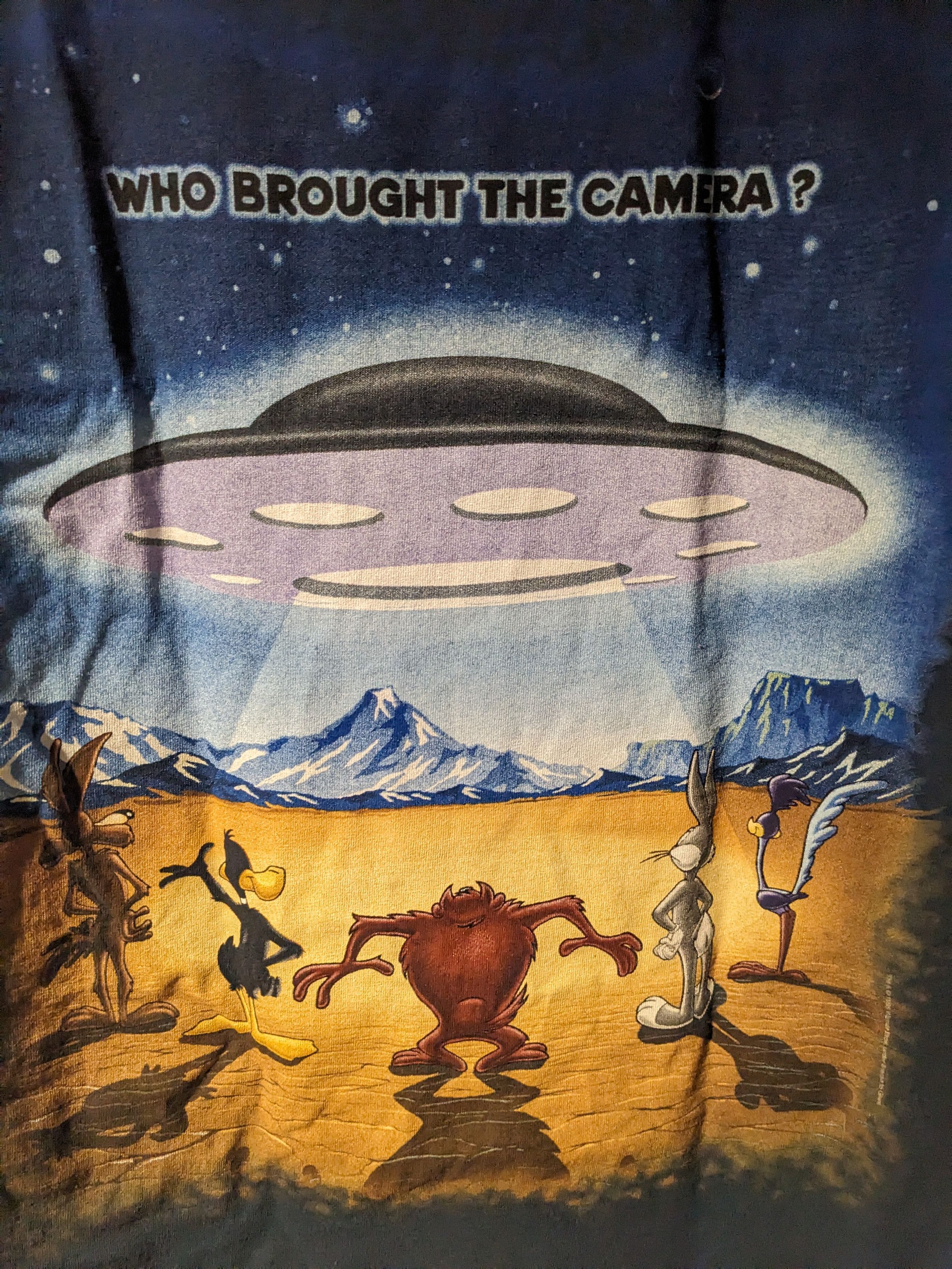 Cartoon Network × Vintage Vintage 1996 Looney Tunes UFO Space Cartoon Network T-Shirt Size US XL / EU 56 / 4 - 2 Thumbnail