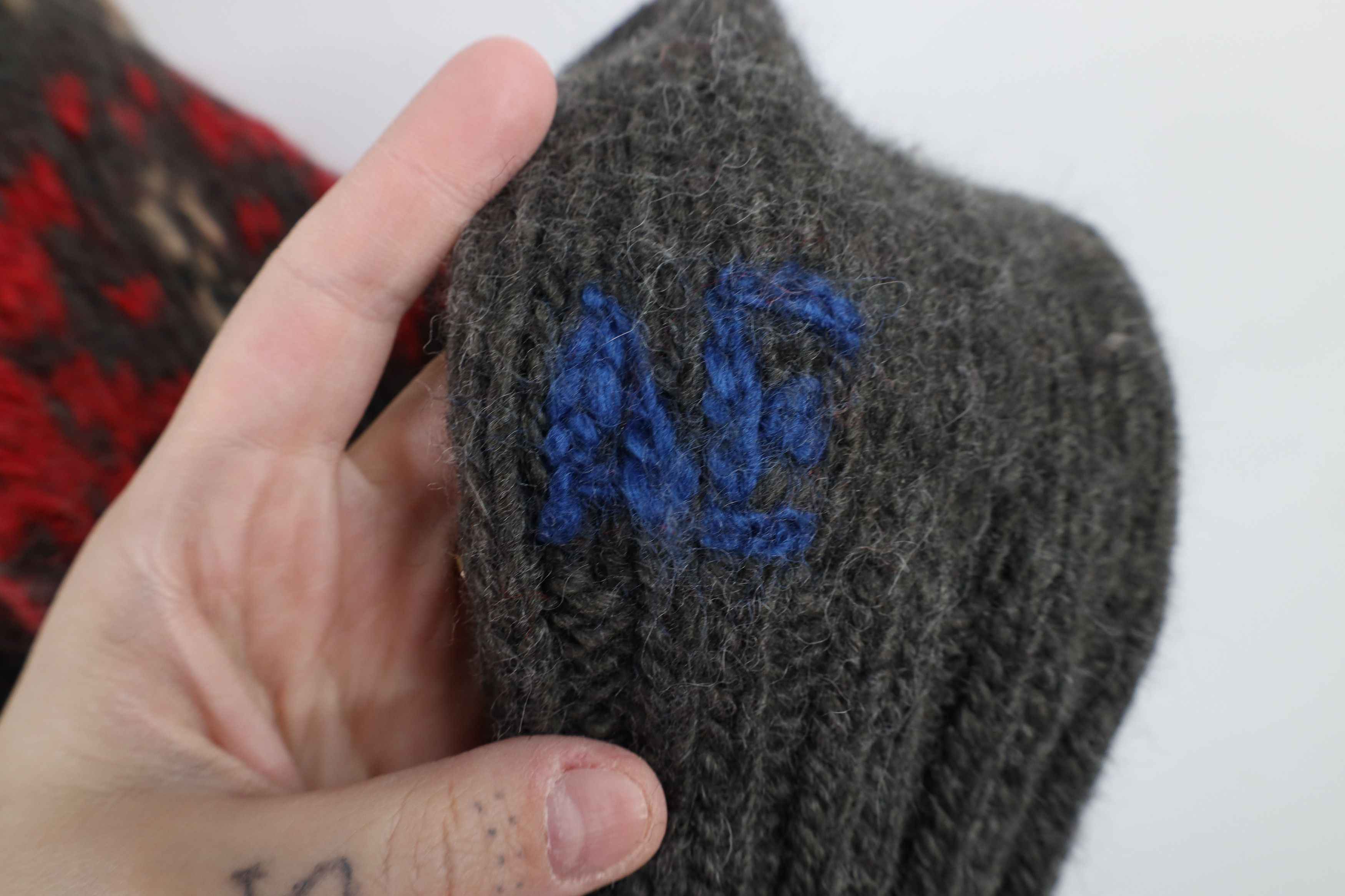 American Eagle Outfitters × Vintage Vintage Y2K American Eagle Knit Snowflake Half Zip Sweater Size US XL / EU 56 / 4 - 4 Thumbnail