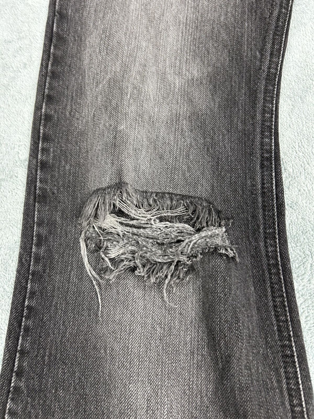 Japanese Brand Rupert Edge Distressed Flared Denim Pants. s0204 Size US 32 / EU 48 - 3 Thumbnail
