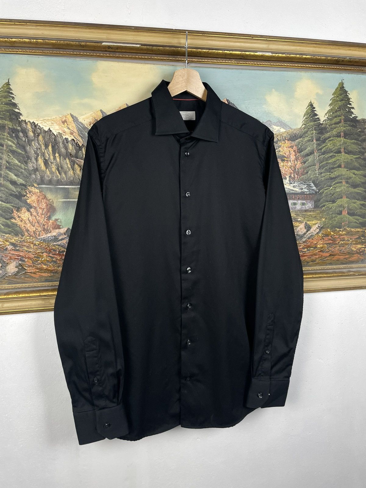 Eton Eton Black Shirt Old Money Luxury Designer Premium Size US M / EU 48-50 / 2 - 3 Thumbnail