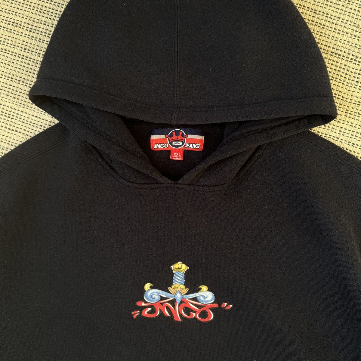 JNCO JNCO Hoodie Vintage Dragon & Sword Graphic (Rare 90s-00) Size US XXL / EU 58 / 5 - 1 Thumbnail