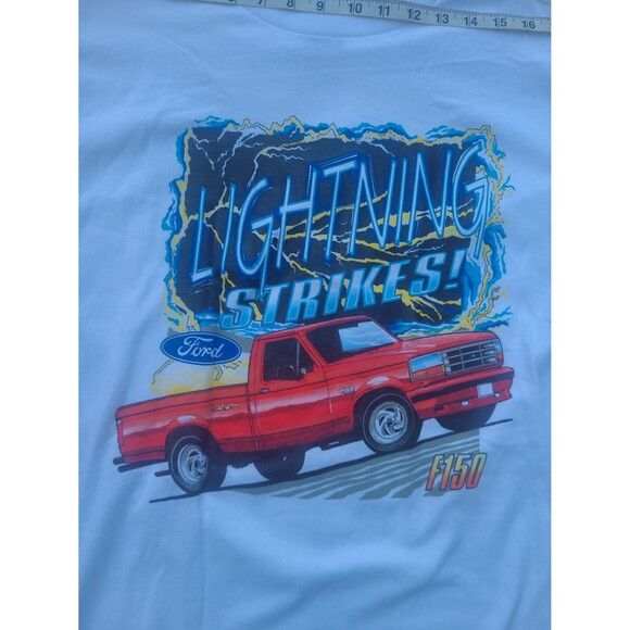 NASCAR Vintage Ford F150 Lightning Strikes t-shirt single stitch Size US M / EU 48-50 / 2 - 1 Thumbnail