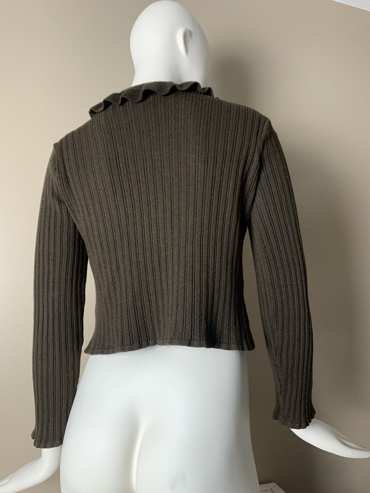 If Six Was Nine VINTAGE CROPPED BOLERO CACHE CACHE SWEATER Size M / US 6-8 / IT 42-44 - 9 Thumbnail