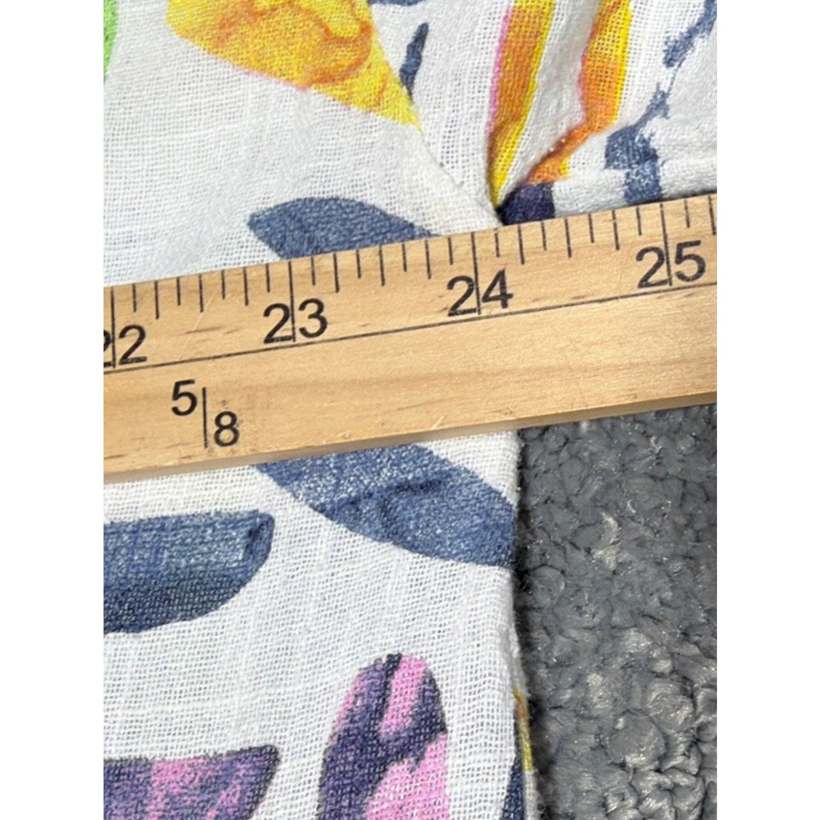 Other Mitzy White Multi Oversized Artsy Tropical Blouse Women's S Size S / US 4 / IT 40 - 4 Thumbnail