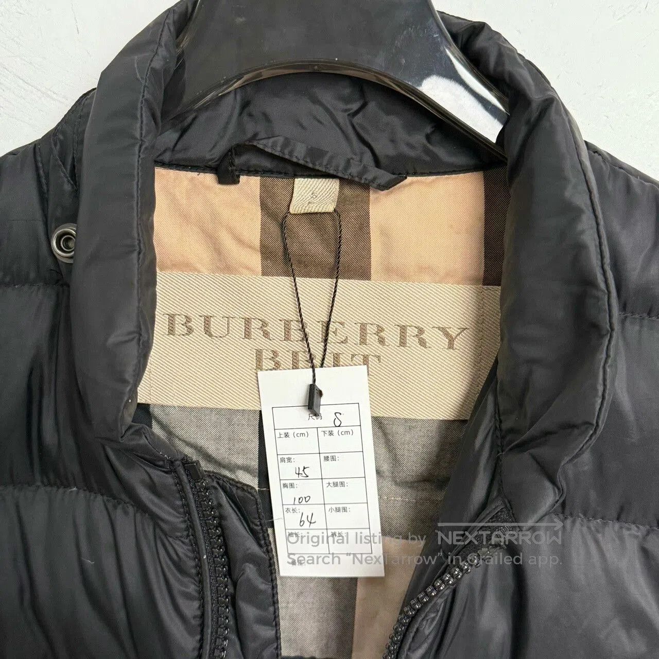 Burberry Burberry Check Design Down Jacket Size S. Size US S / EU 44-46 / 1 - 3 Thumbnail