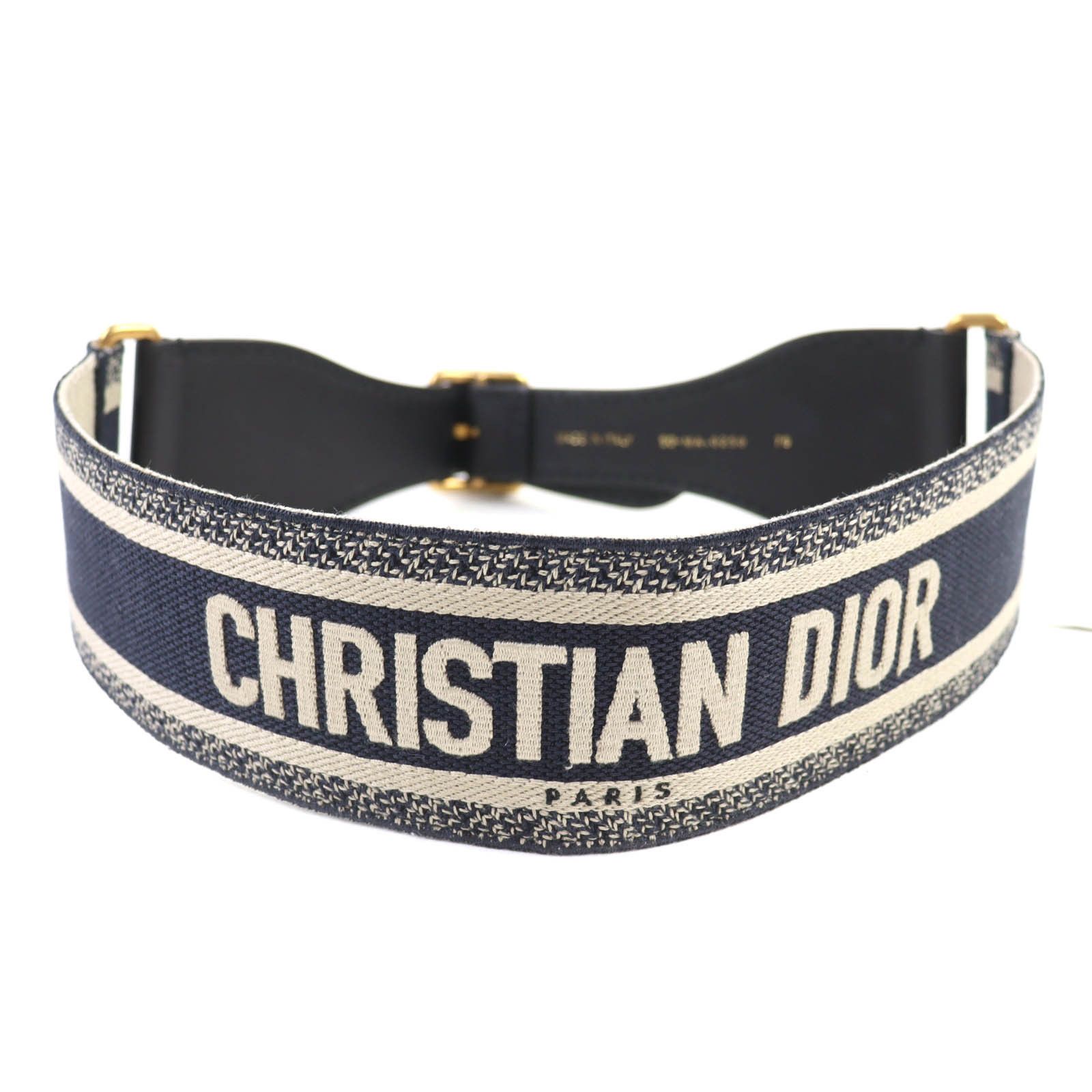 Dior Dior Christian Dior Logo Embroidery Leather Belt Leather Belt B0001CBTE DUTY FREE for USA Size ONE SIZE - 1 Thumbnail