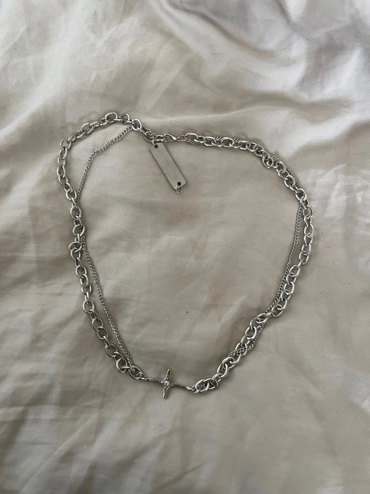 Other Punk Double Layer Cross Chain Necklace Size ONE SIZE - 3 Thumbnail