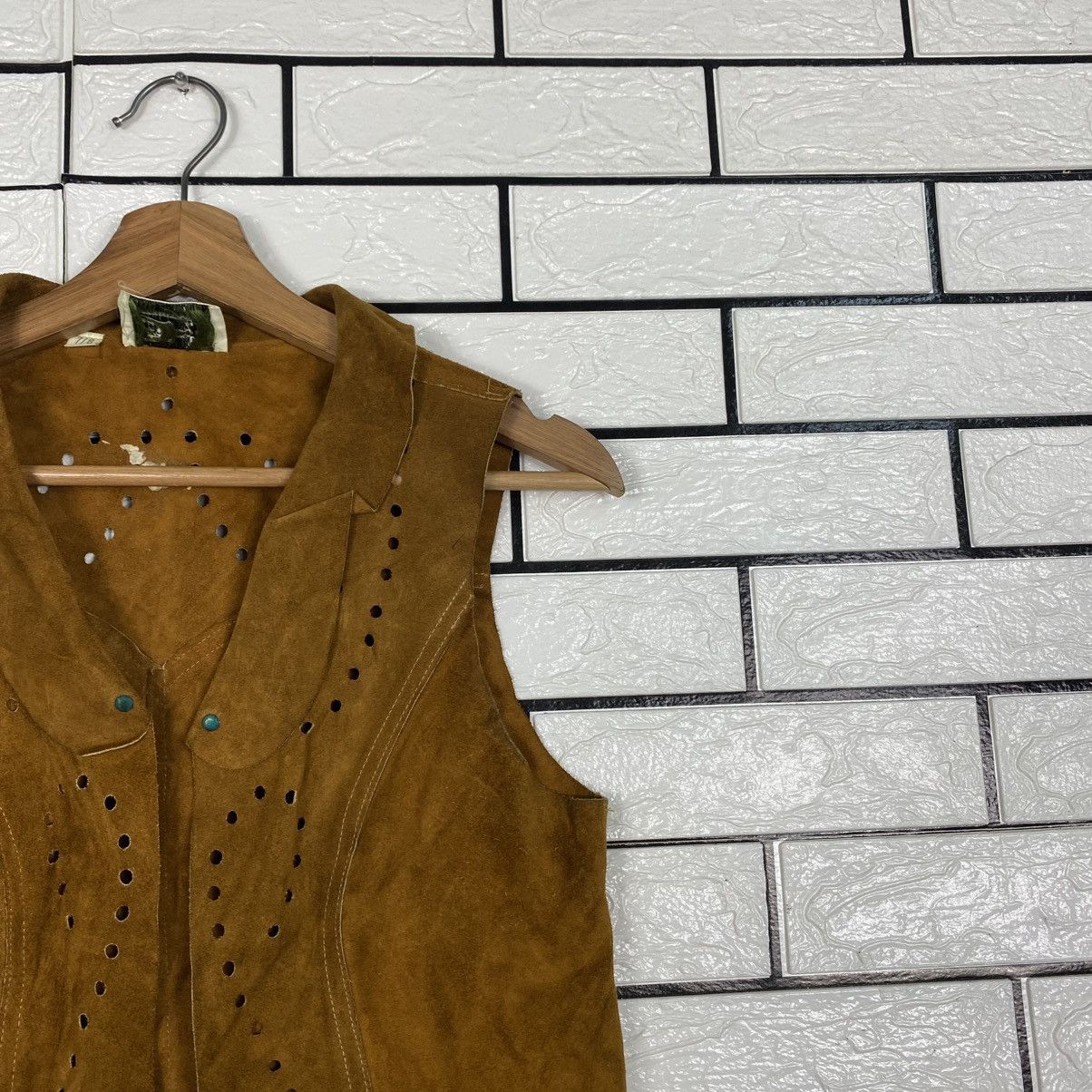 Japanese Brand 📌Vintage Vest Jacket Leather Sun Valley Issey Miyake Size US M / EU 48-50 / 2 - 7 Thumbnail