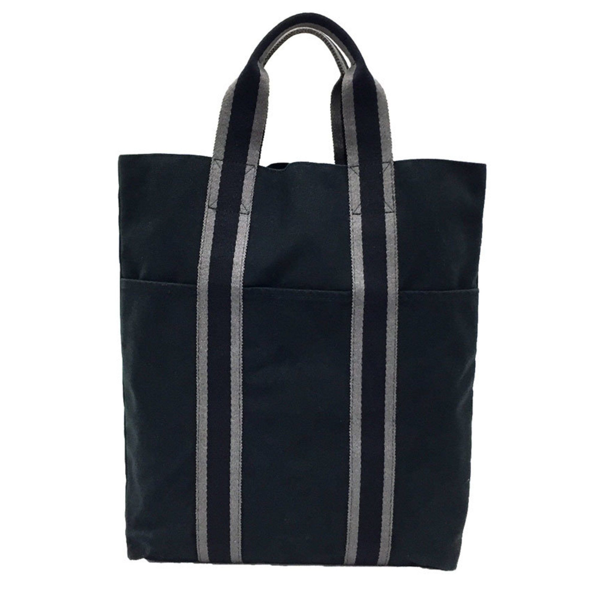 image of Hermes Fool Tu Cabas Tote Bag Hand Black Hermes Back Aq8238, Women's